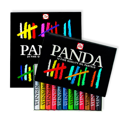 TALENS - Boîte de 12 pastels gras Panda