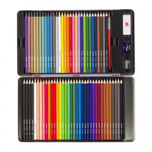 Coffret Luxueux Bruynzeel de 48 Crayons de Couleur pour Artistes